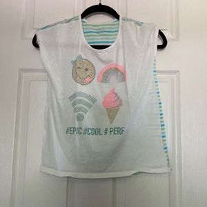 Children’s Place Rhinestone Emoji T-Shirt | Size 14 Kids
